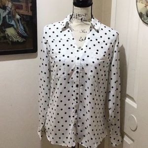 White and Black Portofino Shirt